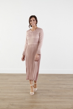 A-Line Pleated Detail Dress